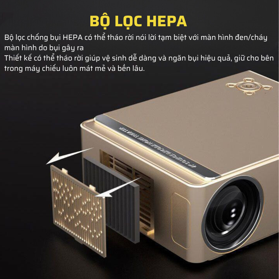 Máy Chiếu Mini Tự Động Lấy Nét KAW K860 Chính Hãng Giá Rẻ Cho Văn Phòng Gia Đình Trường Học