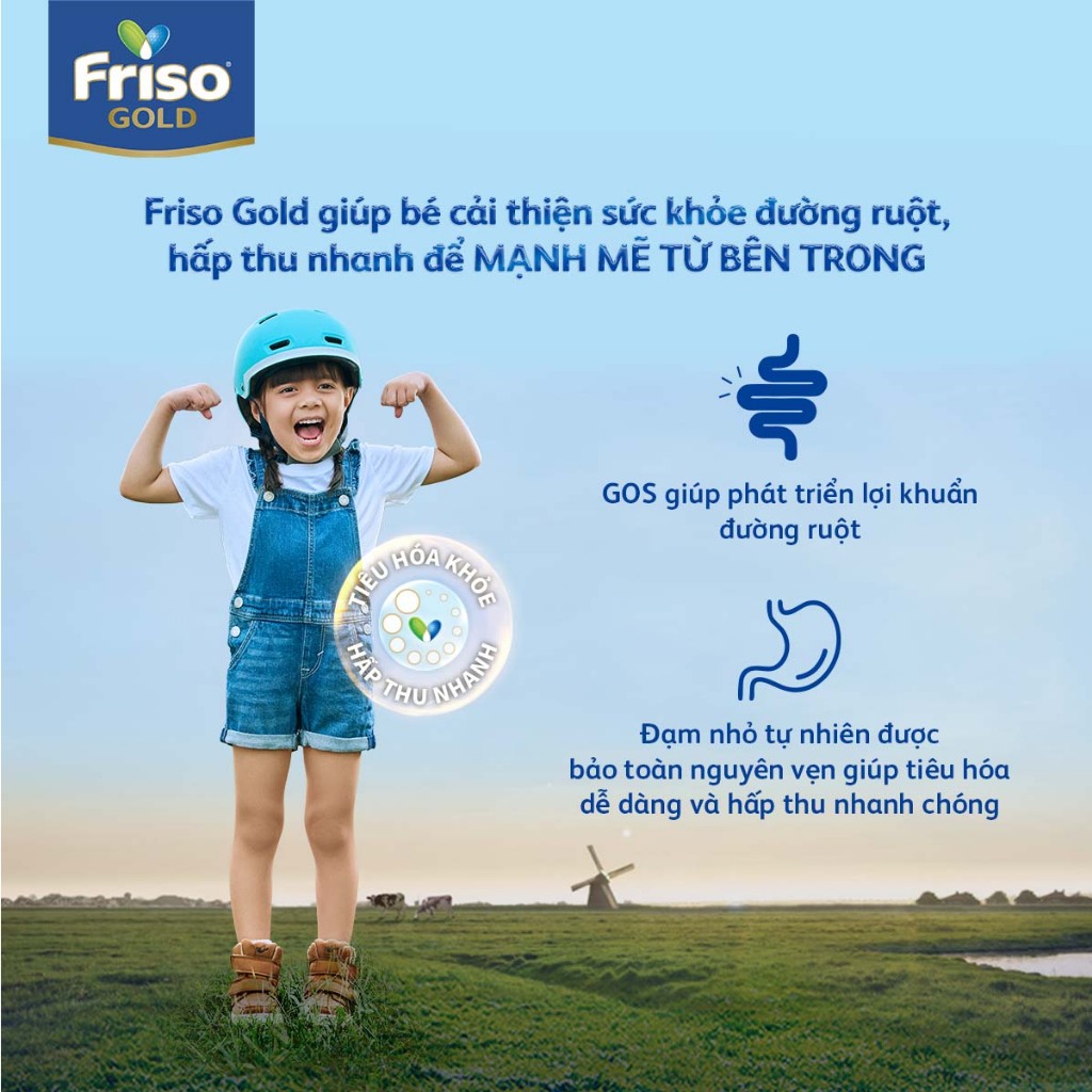 [Tặng Bình Nước Giữ Nhiệt 500ml] Sữa Bột Friso Gold 4 Hộp Giấy 2kg