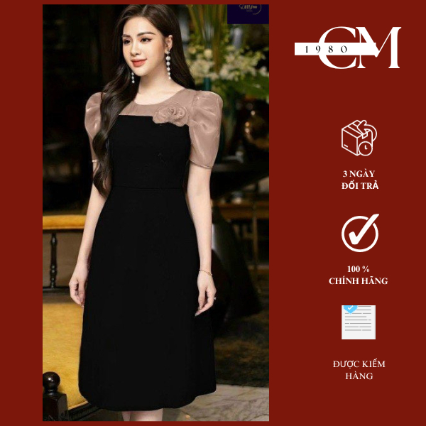 Đầm công sở sang trọng cho mẹ Miu Fashion chất voan tơ thoáng mát thiết kế cao cấp LV760 màu sắc thời thượng