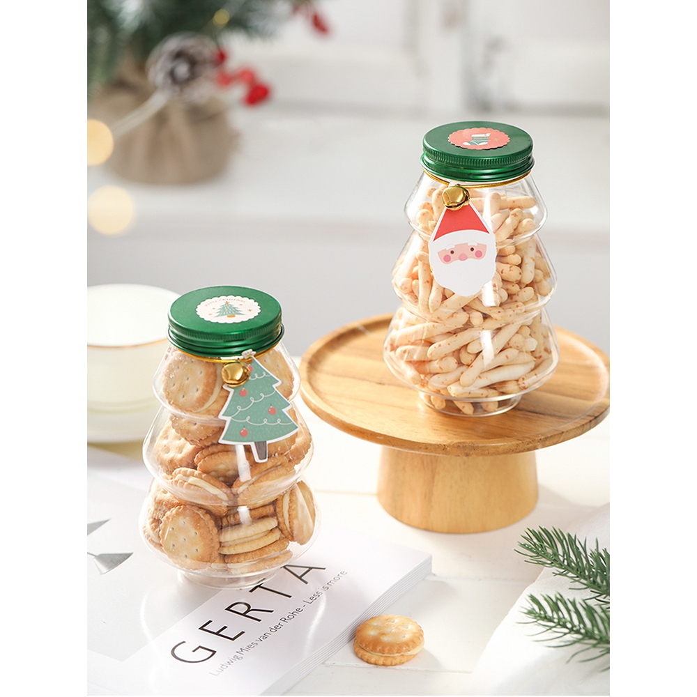 Hộp đựng bánh kẹo CÂY THÔNG tặng kèm decor Noel