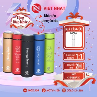 [Tặng túi vải bố HVP - Chính hãng 100%] - Bình giữ nhiệt HVP- Ly giữ nhiệt nhiều màu bằng inox 304 HVP - Dung tích 500ml