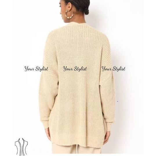 Áo len cardigan dáng lửng xuất