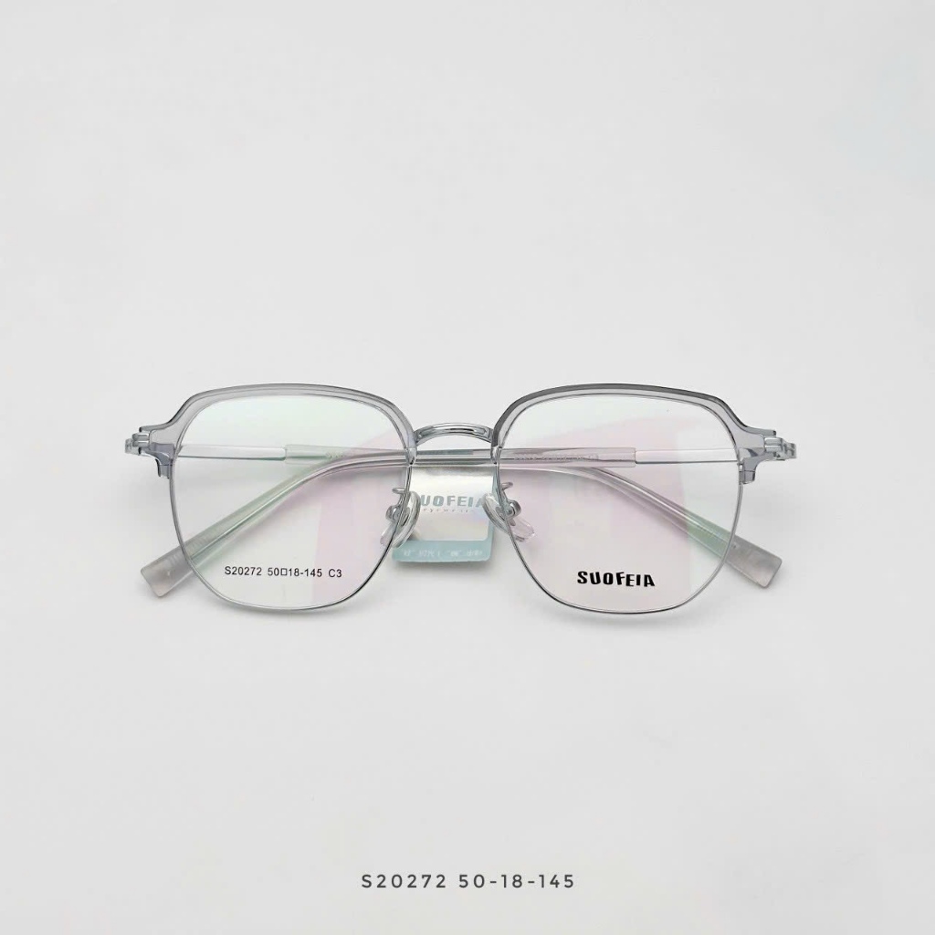 Gọng kính teen kim loại cao cấp dáng vuông hot trend