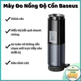 Máy đo nồng độ cồn baseus digital alcohol tester trong hơi thở - máy thổi cồn không cần tiếp xúc