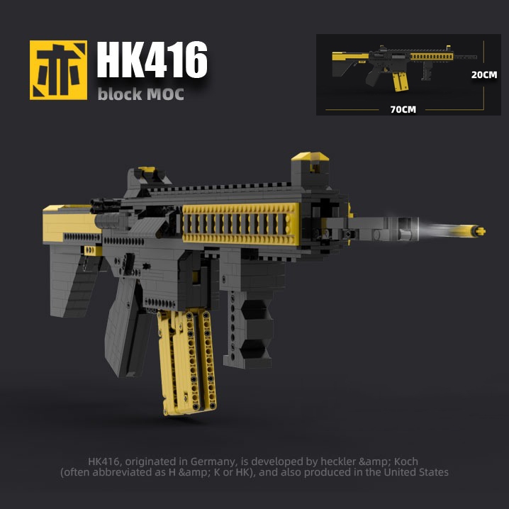 Đồ Chơi Lắp Ráp LEGO Mô Hình Súng CSGO M416 Black Gold Tỉ Lệ 1:1 Với 1000+ Mảnh Ghép - Theo Bản Thiết Kế Chuẩn Kevin183