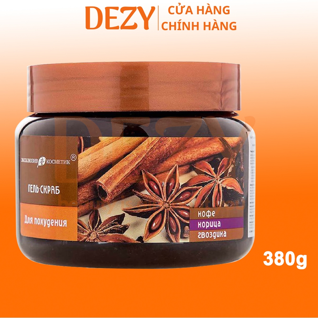 Tẩy Tế Bào Chết Body Quế Hồi Cafe Chính Hãng - Tẩy Da Chết Toàn Thân Săn Chắc Da Vitamin A E Panthenol Dưỡng Ẩm Da Dezy