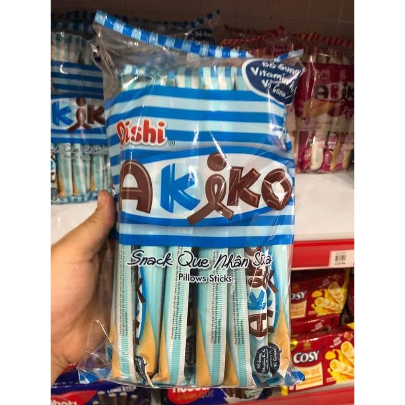 BÁNH SNACK QUE CÓ NHÂN AKIKO GÓI 160GR 20QUE