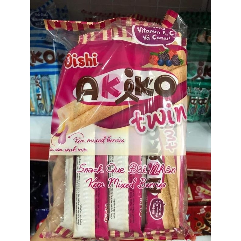 BÁNH SNACK QUE CÓ NHÂN AKIKO GÓI 160GR 20QUE