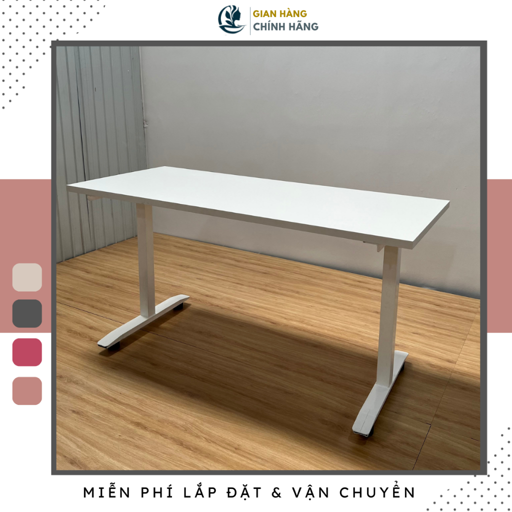 Bàn ikea chân sắt Goodluck dùng làm bàn đa năng  bàn decor phù hợp mọi không gian FreeshipHCM GLBIT03