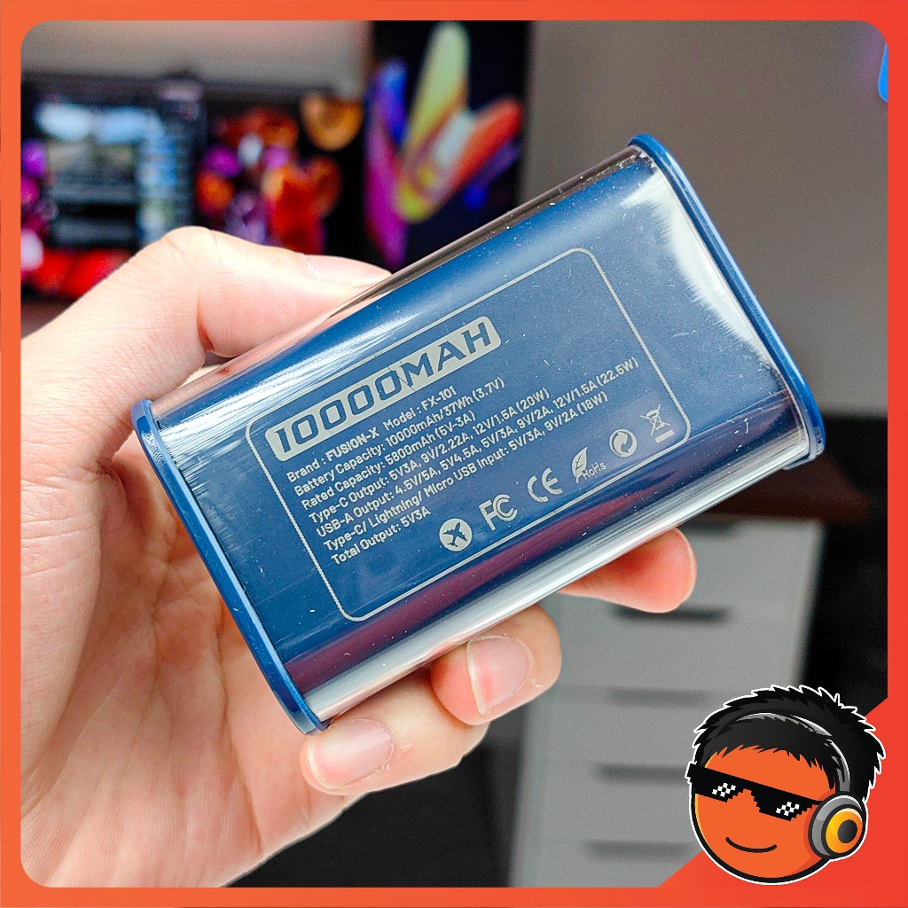 Sạc Dự Phòng FX101 - 10.000mAh Sạc Nhanh22.5W, 2 Pin 21700