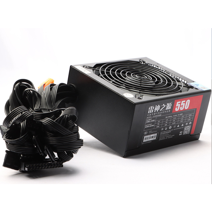 Nguồn máy tính PC Nakplus 550W Công Suất Thực 8Pin VGA Chuyên Chạy VGA Rời RX 570, 1060...