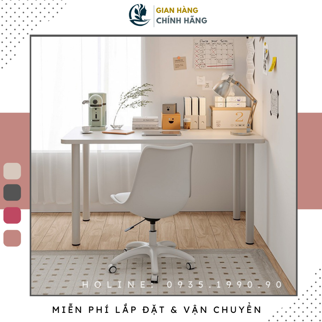 Bàn học bàn làm việc ikea Goodluck dùng làm bàn để máy tính pc phù hợp mọi không gian FreeshipHCM GLBI403