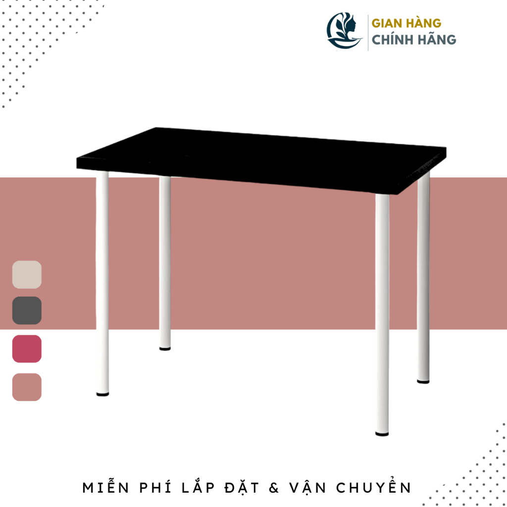 Bàn học bàn làm việc ikea Goodluck dùng làm bàn để máy tính pc phù hợp mọi không gian FreeshipHCM GLBI403