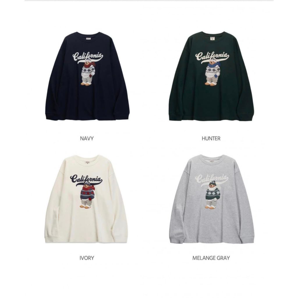 Áo nỉ dài tay California phiên bản giới hạn Noel