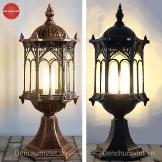 Đèn trụ cổng , đèn trụ cột chống nước, kín nước chống gỉ sét, đèn hàng rào