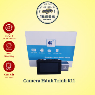 Camera hành trình ô tô K11 Phisung Wifi, 4G đọc biển báo giao thông - Kèm camera lùi