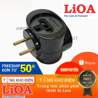 Ổ cắm 3 ngả Vinakip Chân cắm đồng