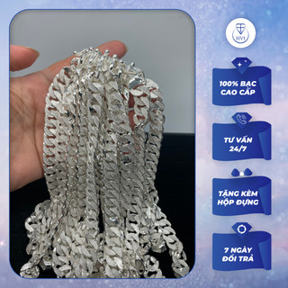 Vòng tay lắc cát 10 chỉ Bạc s99 HVJ A91, Lắc tay nam nữ Bạc làm quà tặng cao cấp kèm hộp đựng