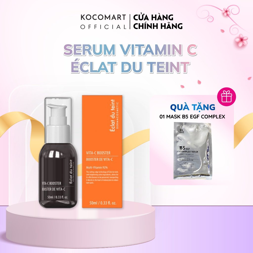 Serum Éclat du Teint vitaminC 50ml bổ sung vitaminC cho da giúp sáng da, cải thiện da đều màu