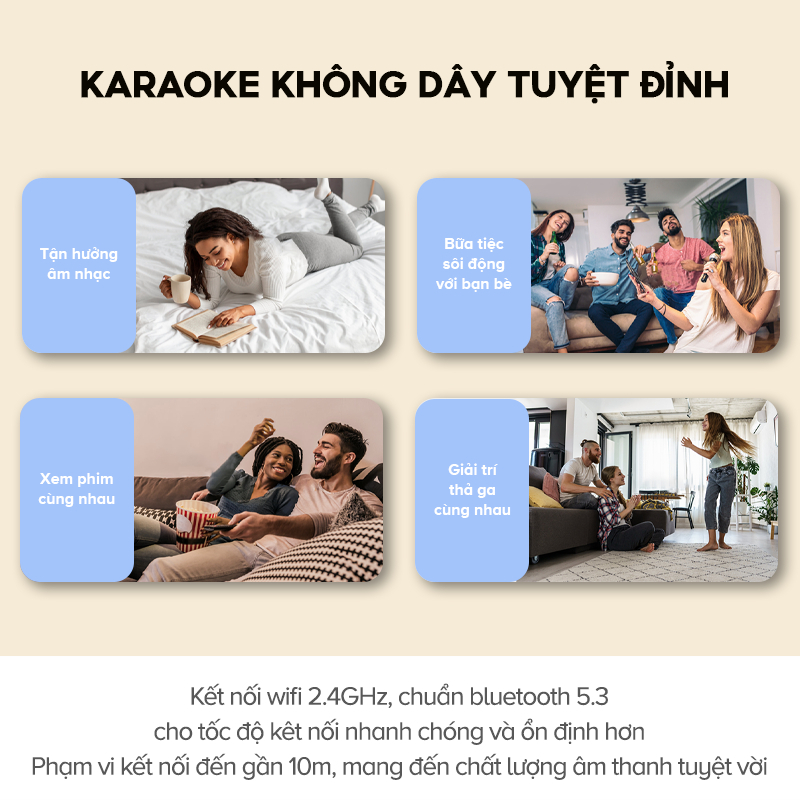 Loa Karaoke Bluetooth Havit SK819 - Công nghệ âm thanh Magic Sound, Thay đổi giọng âm, Thời gian sử dụng 5h, BH 12 tháng