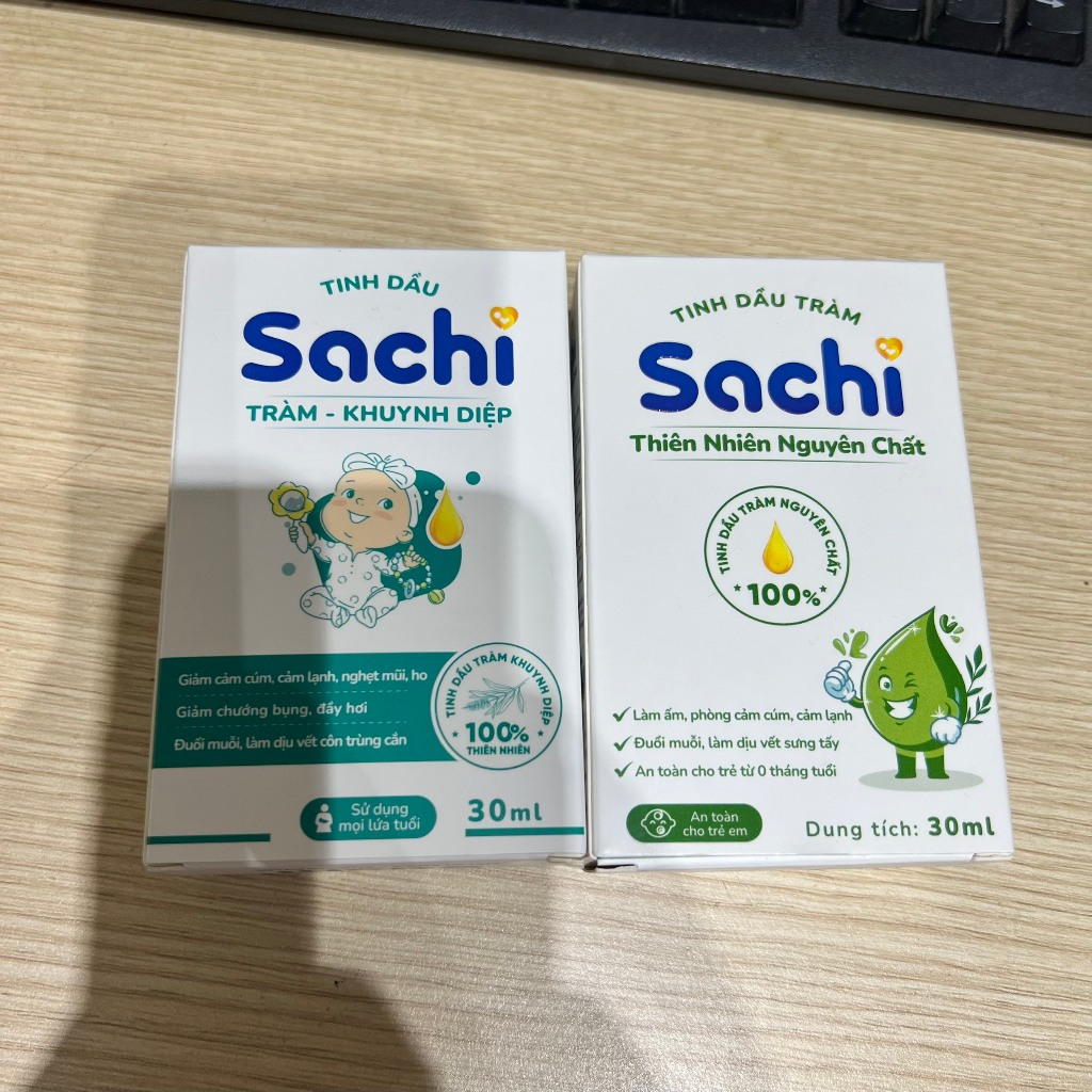 Tinh Dầu Tràm SACHI Cho Bé Giúp Xua Muỗi, Làm Ấm, Phòng Cảm Lạnh - 30ml