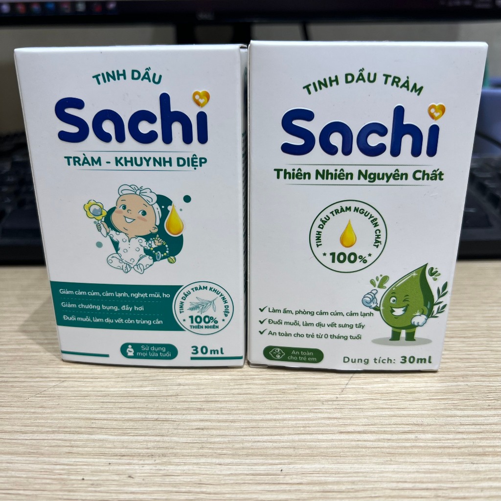 Tinh Dầu Tràm SACHI Cho Bé Giúp Xua Muỗi, Làm Ấm, Phòng Cảm Lạnh - 30ml