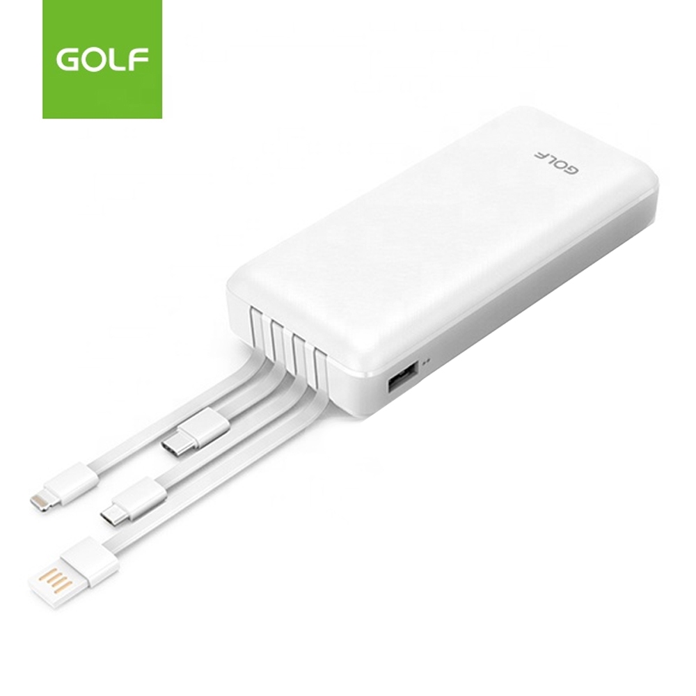 Sạc dự phòng Golf L106 10000mAh Tích Hợp 4 Cáp - Hàng chính hãng