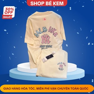 Áo thun mlb form rộng tay lỡ vải cotton cao cấp , áo phông tay lỡ mlb like nam nữ