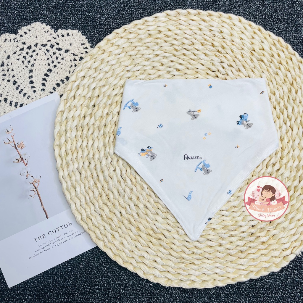 Yếm tam giác Avaler cho bé sơ sinh chất liệu sợi tre mềm mại, thấm hút tốt