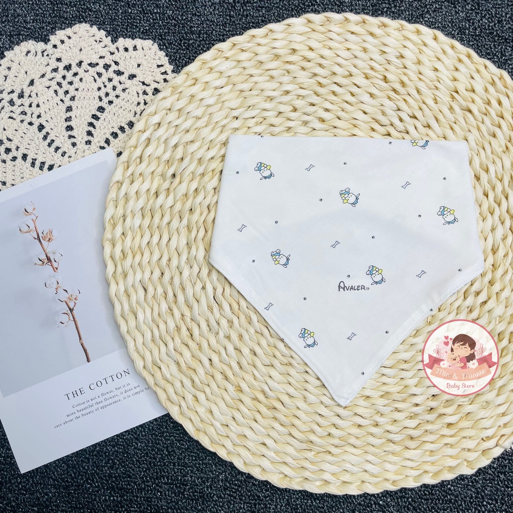 Yếm tam giác Avaler cho bé sơ sinh chất liệu sợi tre mềm mại, thấm hút tốt