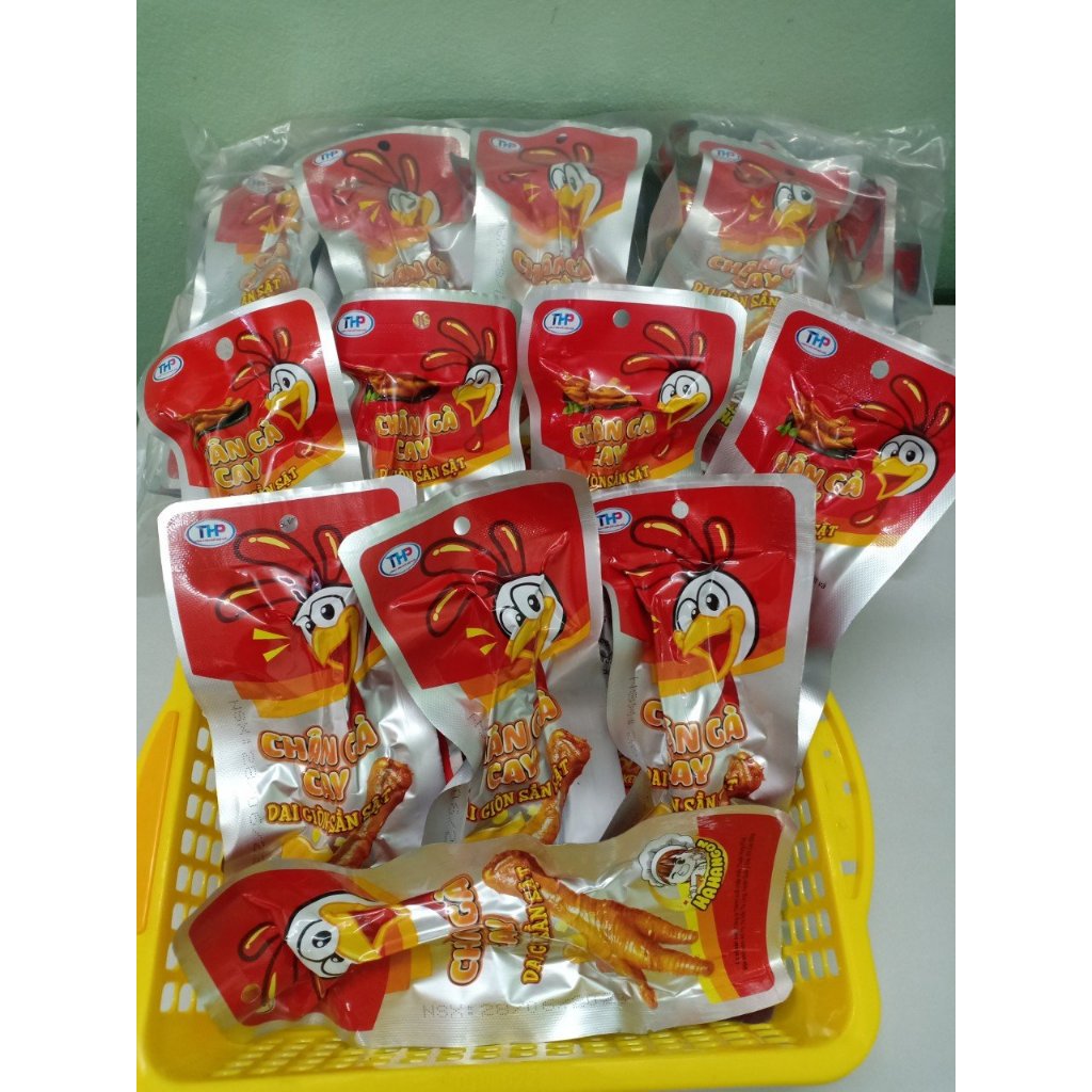 Chân Gà Cay HAHANGON Siêu Ngon Dai Giòn Sần Sật Gói 30gr Tiện Lợi