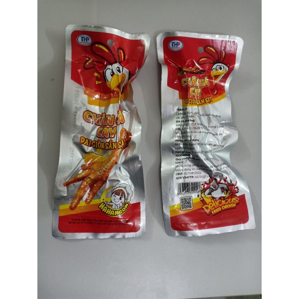 Chân Gà Cay HAHANGON Siêu Ngon Dai Giòn Sần Sật Gói 30gr Tiện Lợi