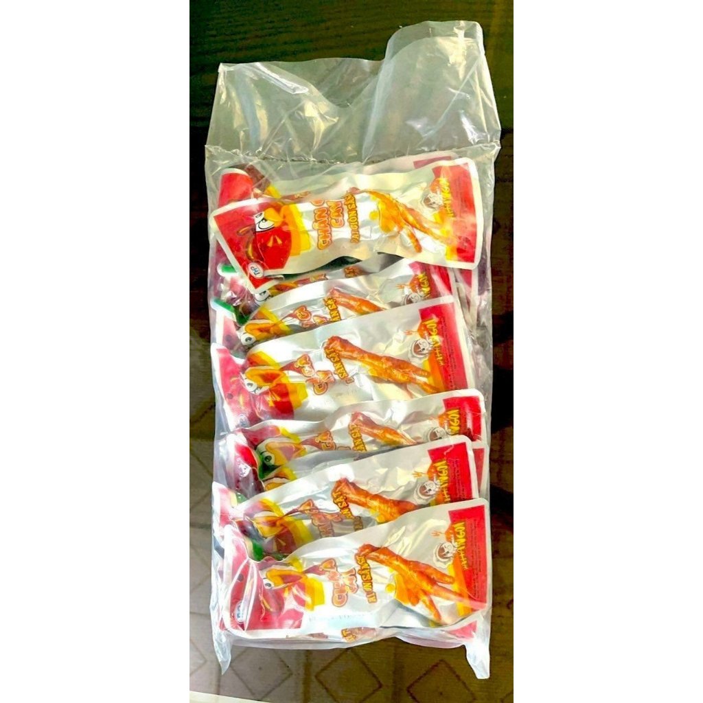 Chân Gà Cay HAHANGON Siêu Ngon Dai Giòn Sần Sật Gói 30gr Tiện Lợi