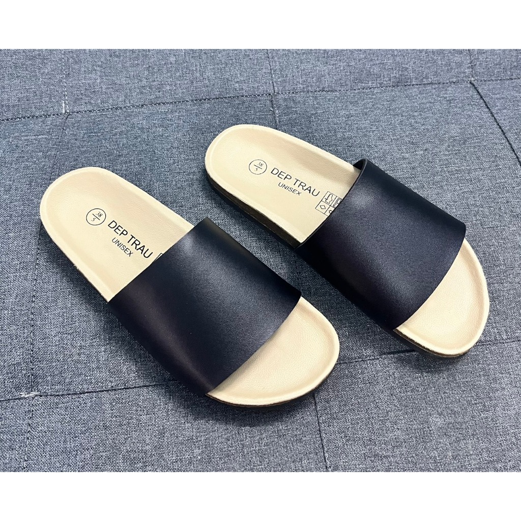 Dép đế trấu Birken nam nữ unisex quai bản ngang