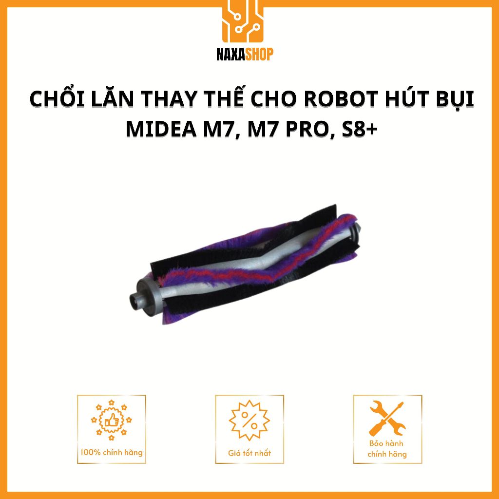 Chổi Lăn Thay Thế Cho Robot Hút Bụi Midea M7, M7 Pro, S8+