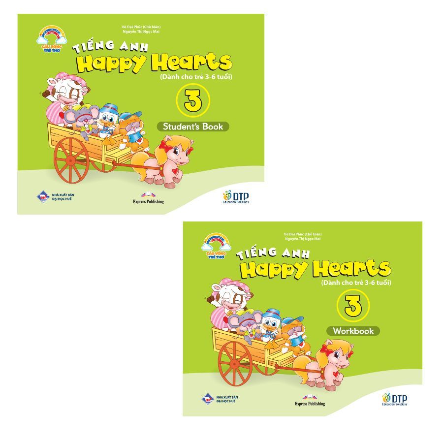 Sách - DTPbooks - Bộ sản phẩm Tiếng Anh Happy Hearts 3 - Student's Book & Workbook ((sách bài học và bài tập)