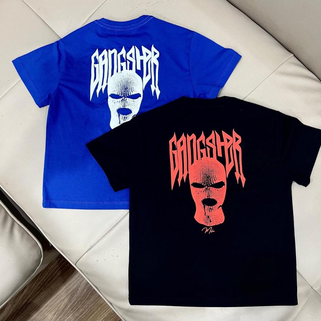 Áo Gangster in nổi 2 mặt cho bé