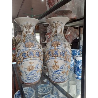 Lọ hoa men rạn bát tràng ( giá 1 chiếc)
