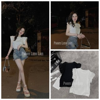 Áo Phông Áo Thun Nữ Áo Kiểu Nữ Tay Bèo Cotton Freesize Bigsize 38-70kg mẫu BALOTRONTAYBEO. D107