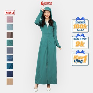Áo Chống Nắng Nữ 𝐂𝐀𝐑𝐃𝐈𝐍𝐀 2 Lớp Dáng Dài Liền Thân Chất Thun Lạnh Nhật Cao Cấp 1BC