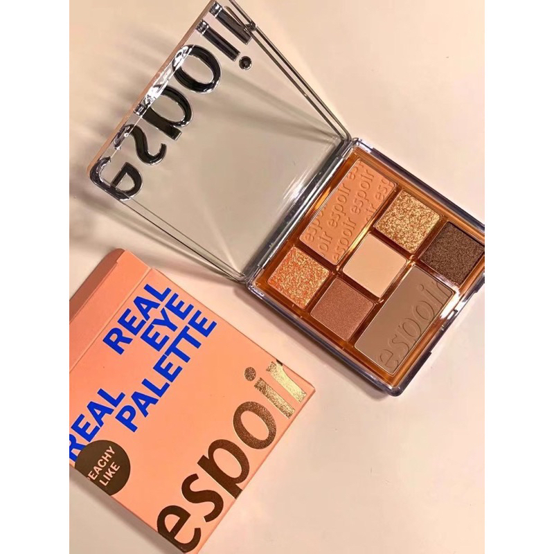 (ĐỌC KĨ MÔ TẢ)Bảng Phấn Mắt 7 Màu Espoir Real Eye Palette Peachy Like 7.1gr