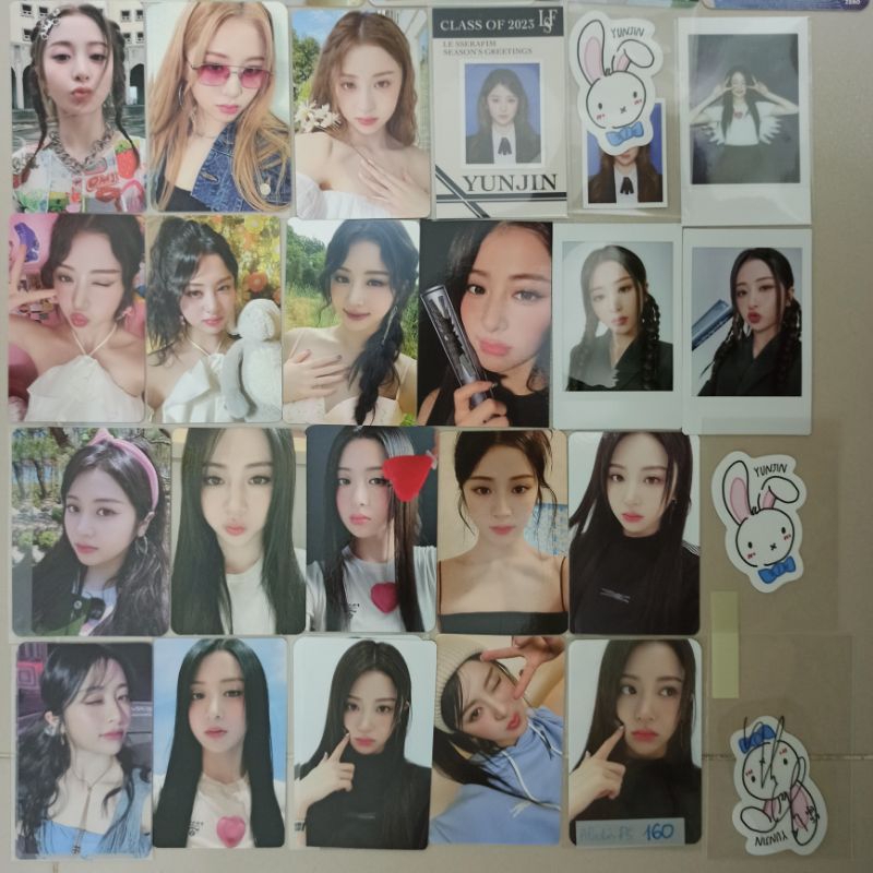 Photocard thẻ ảnh LE SSERAFIM Yunjin chính hãng official