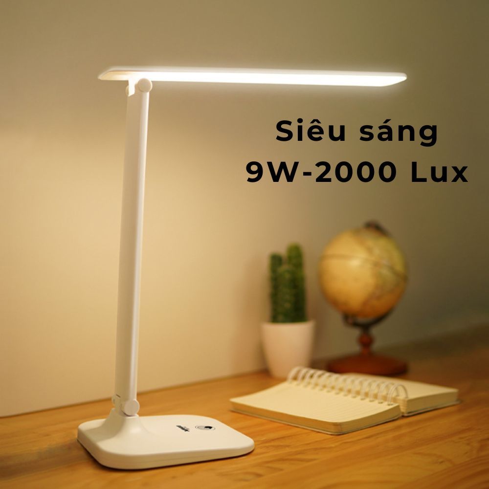 Đèn bàn học LED chống cận siêu sáng 9W điều chỉnh 3 mức sáng, gấp gọn