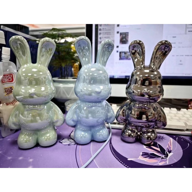 Ống Heo Tiết Kiệm Bằng Gốm Hình Thỏ  Trang Trí Phòng Khách, phòng Ngủ