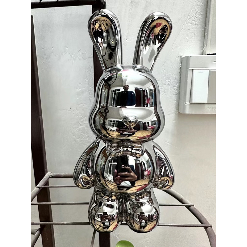 Ống Heo Tiết Kiệm Bằng Gốm Hình Thỏ  Trang Trí Phòng Khách, phòng Ngủ