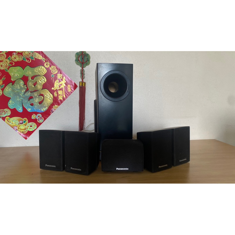 Thanh lý bộ 5 loa tay + 1 loa sub CS 330w cho dàn 5.1 hiệu panasonic thanh lý cũ