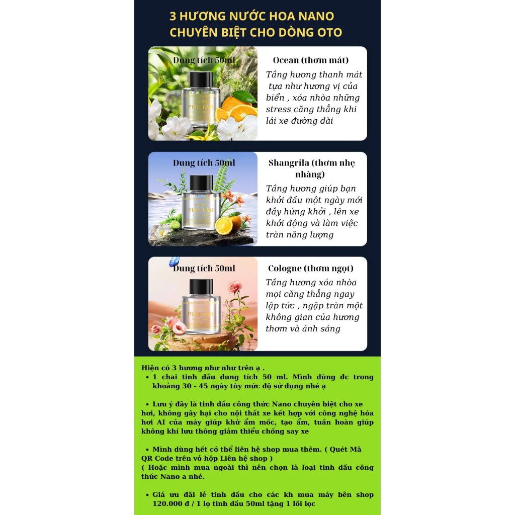 Máy Khuếch Tán Tinh Dầu Ô Tô Tự Động Thông Minh Kèm Đèn Led, Khử Mùi Hôi Xe Hơi Chuyên Dụng Cho Ô Tô và Gia Đình | BigBuy360 - bigbuy360.vn