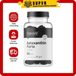 Astaxanthin Ostrovit viên uống tăng cường hệ miễn dịch, chống lão hóa, đẹp da, Hỗ trợ phát triển cơ bắp (90 viên)