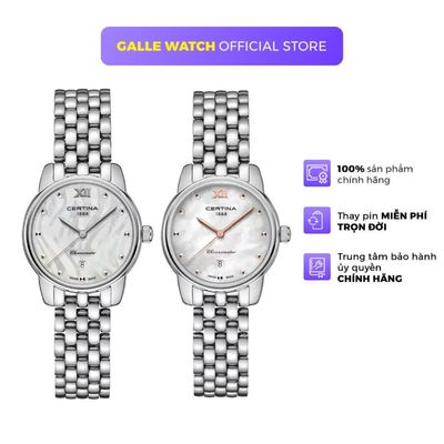 Đồng hồ nữ Certina C033.051.11 kính Sapphire cao cấp, chịu nước 10ATM, dây thép đeo tay thời trang, thanh lịch