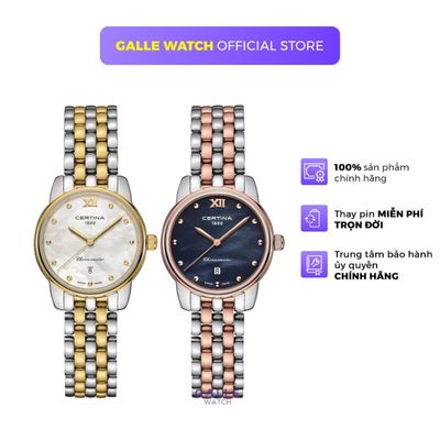 Đồng hồ nữ Certina C033.051.22 mặt kính Sapphire, chống nước 10ATM, dây thép đeo tay thời trang, thanh lịch
